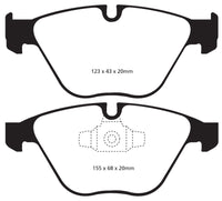 EBC 13+ BMW X1 2.0 Turbo (28i) Yellowstuff Front Brake Pads - My Store