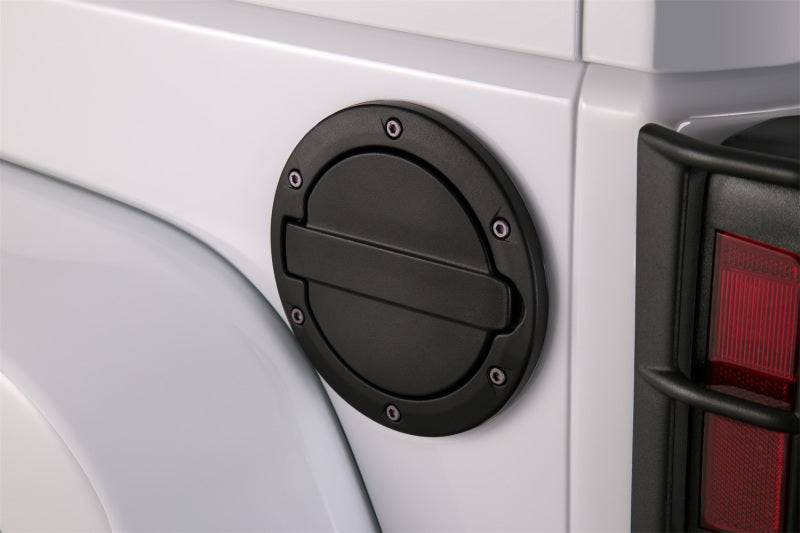 AMP Research 2007-2017 Jeep Wrangler JK 2/4 Door Fuel Door - Black - My Store