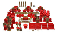 Energy Suspension 67-69 Chevrolet Camaro (w/multi leaf springs) Red Hyper-flex Master Bushing Set - Mammoth Racing -