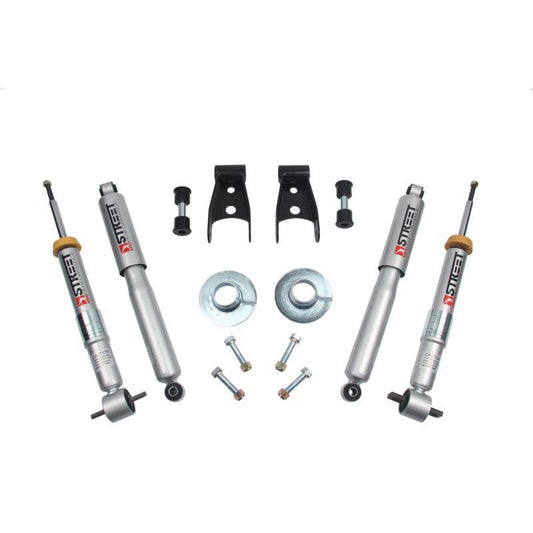 Belltech 15-17 Ford F-150 +1in to -3in Front 2in Rear Lowering Kit - Mammoth Racing -