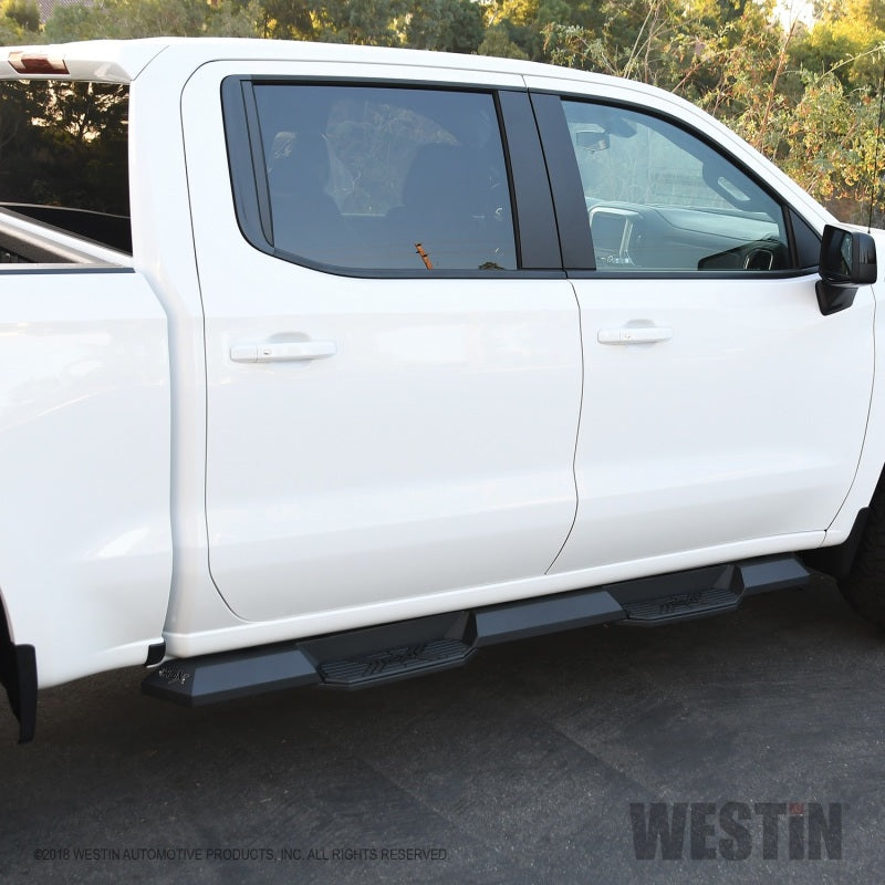 Westin 2019 Chevrolet Silverado/Sierra 1500 Crew Cab Xtreme Nerf Step Bars - Textured Black - Mammoth Racing -