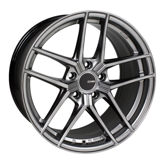 Enkei TY-5 18x9.5 5x100 45mm offset 72.6mm Bore Hyper Silver - Mammoth Racing -