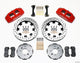 Wilwood Dynapro 6 Front Hat Kit 12.19in Drilled Red 90-99 Civic w/240 mm Disc - Mammoth Racing -