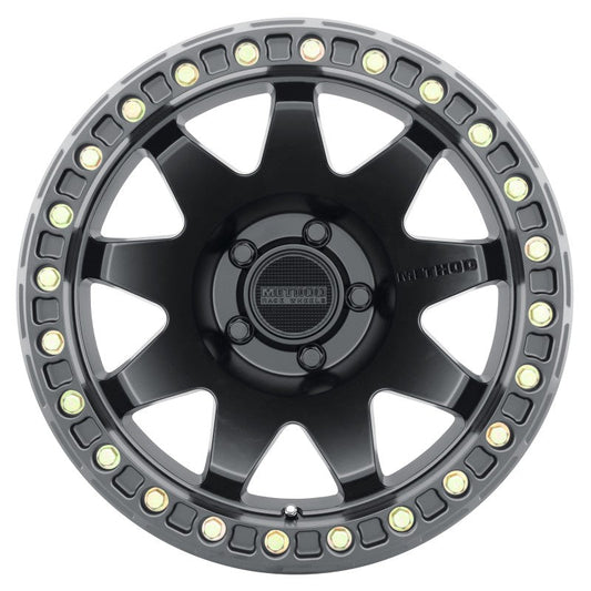 Method Mr108 17x9 -44mm Offset 5x5 71.5mm CB Matte Black w/BH-H24125-38 Wheel - Mammoth Racing -