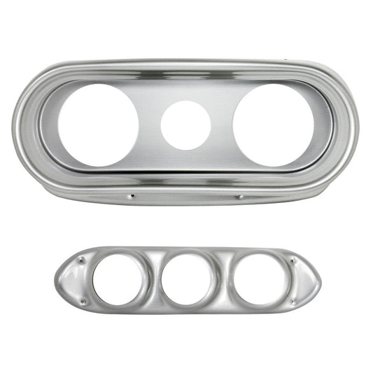 Autometer 62-65 Chevy Nova (Fits 2 3-3/8in.& 4 2-1/16in. Instruments) Gauge Mount Direct Fit Silver - My Store