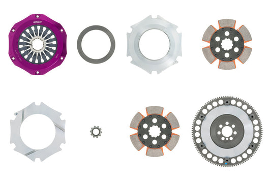 Exedy 2008-2015 Mitsubishi Lancer Evolution GSR L4 Hyper Compe-R Twin Cerametallic Clutch Rigid - Mammoth Racing -