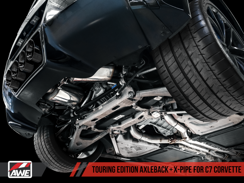 AWE Tuning 14-19 Chevy Corvette C7 Z06/ZR1 Touring Edition Axle-Back Exhaust w/Black Tips - Mammoth Racing -