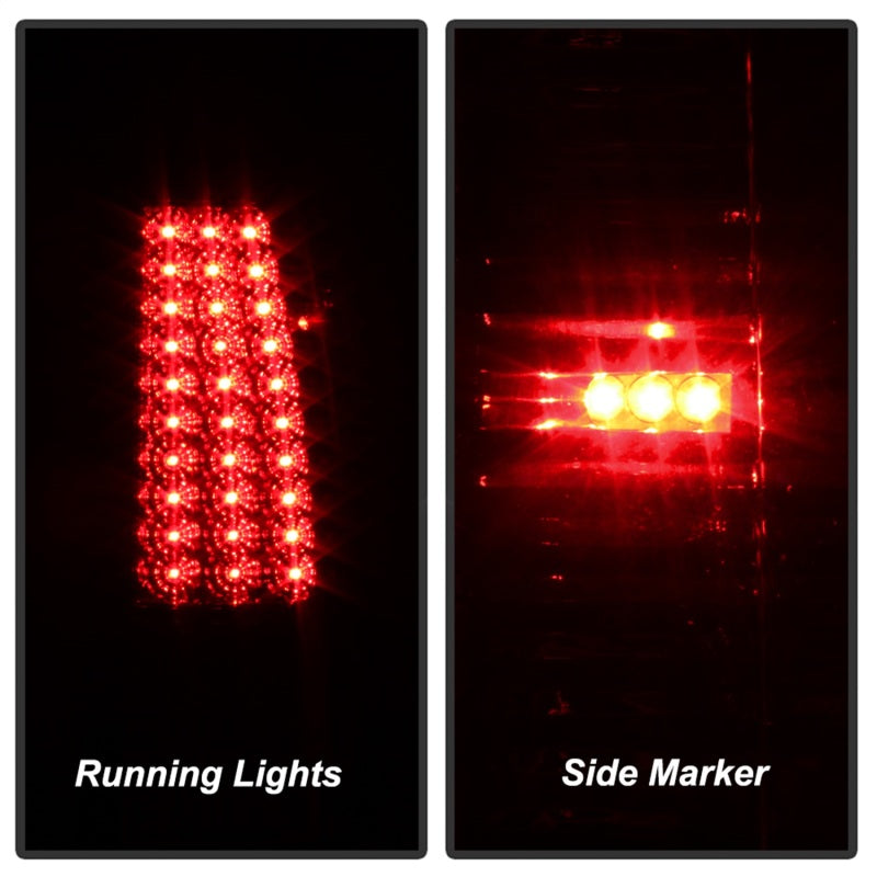 Xtune Chevy Silverado 1500/2500/3500 99-02 LED Tail Lights Red Smoke ALT-ON-CS99-LED-RS - Mammoth Racing -