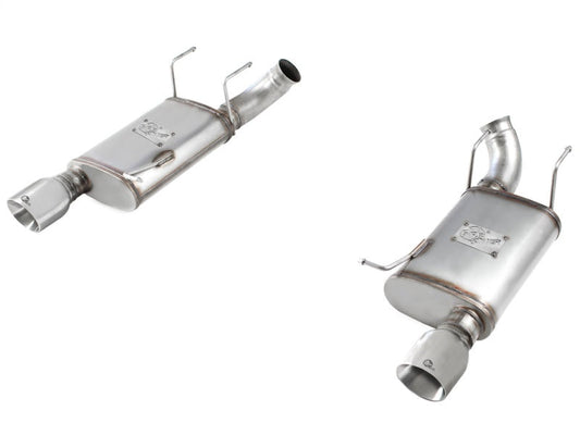 aFe MACHForce XP Exhaust 11-14 Ford Mustang GT V8-5.0L 3in. SS Axle-Back w/Polished Tips - Mammoth Racing -