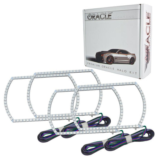 Oracle Chevy Silverado 07-13 Halo Kit Square Style - ColorSHIFT w/ BC1 Controller - Mammoth Racing -