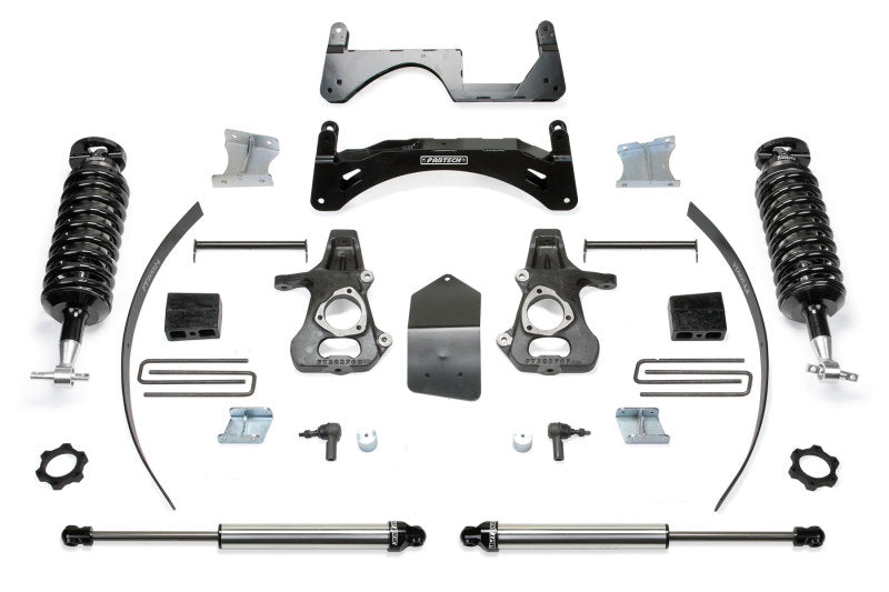 Fabtech 14-18 GM K1500 P/U w/oE Alm Or Stmp Stl UCA 6in Perf Sys w/4.0 & 2.25 - Mammoth Racing -