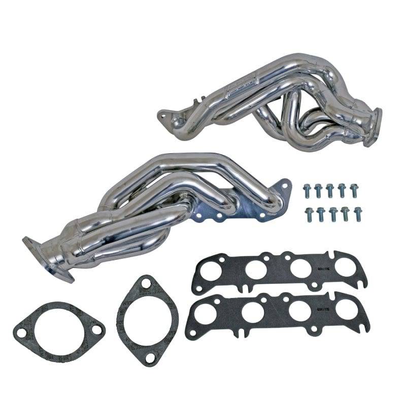 BBK 11-14 Mustang GT Shorty Tuned Length Exhaust Headers - 1-5/8 Silver Ceramic - Mammoth Racing -