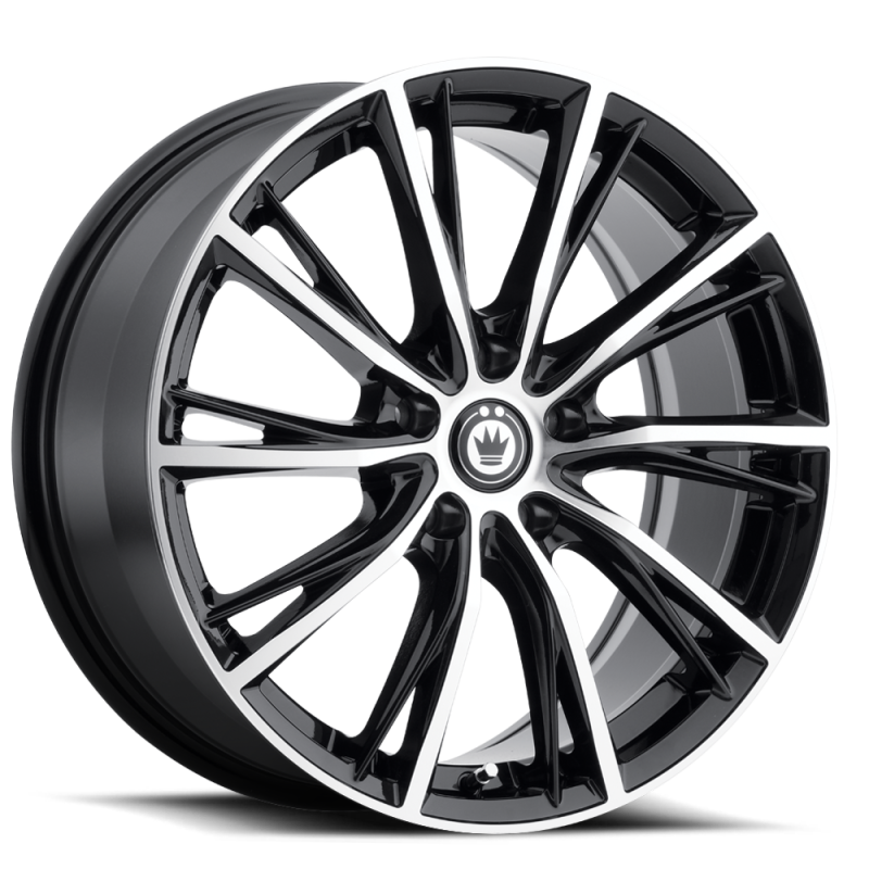 Konig Impression 16x7.5 5x112 Et45 Gloss Black w/ Machined Face - Mammoth Racing -