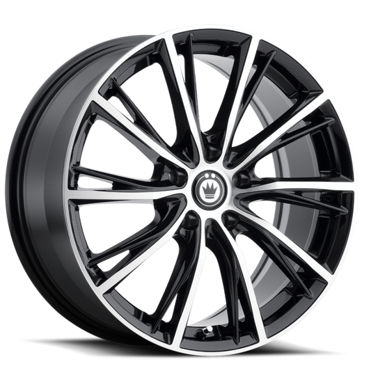 Konig Impression 16x7.5 5x112 Et45 Gloss Black w/ Machined Face - Mammoth Racing -