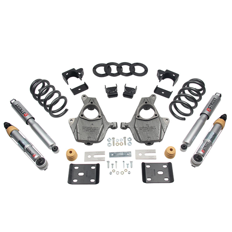 Belltech Lowering KIT 16.5-17 Chevy Silverado Crew Cab 2WD 3-4f / 7R - Mammoth Racing -