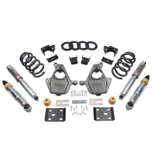 Belltech Lowering KIT 16.5-17 Chevy Silverado Crew Cab 2WD 3-4f / 7R - Mammoth Racing -