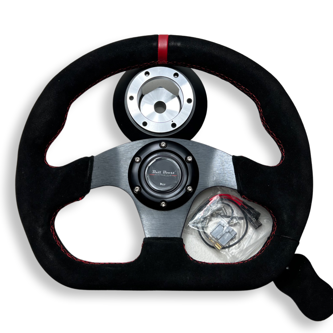 Racing Steering Wheel + Quick Release Short HUB Adapter For Nissan 350Z 370Z