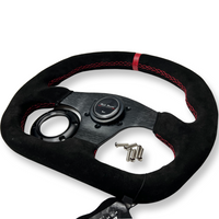Racing Steering Wheel + Quick Release Short HUB Adapter For Nissan 350Z 370Z