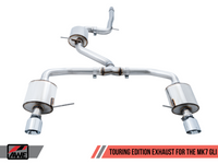 AWE Tuning 18-21 Volkswagen Jetta GLI Mk7 Touring Exhaust - Chrome Silver Tips (Fits High-Flow DP) - Mammoth Racing -