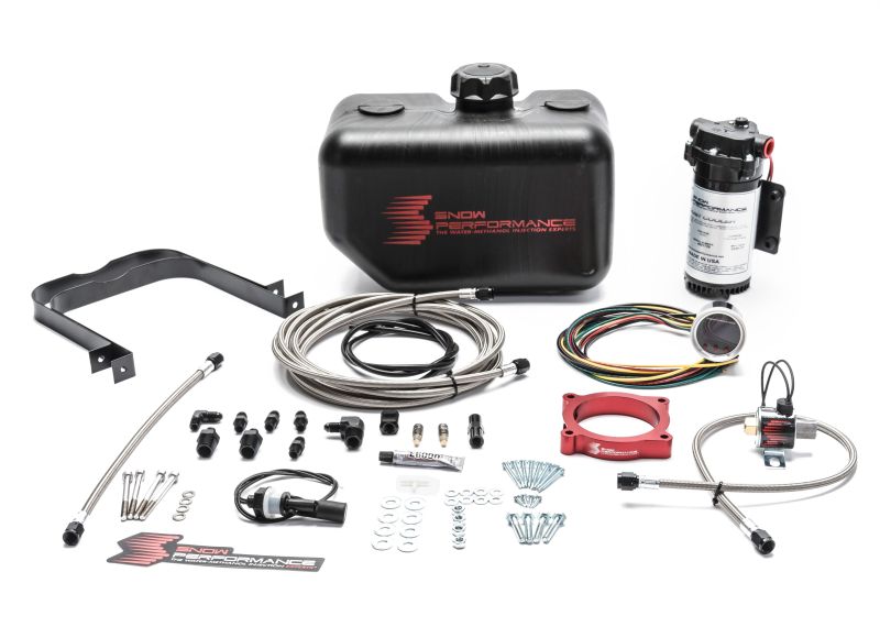 Snow Performance 11-17 Mustang Stg 2 Boost Cooler F/I Water Injection Kit (SS Braid Line & 4AN) - My Store