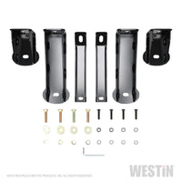 Westin 2019 Chevrolet Silverado/Sierra 1500 Crew Cab Platinum 4 Oval Nerf Step Bars - Black - Mammoth Racing -