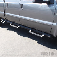 Westin 99-16 Ford F-250/350/450/550 CC (6.75ft Bed) HDX Drop Whl to Whl Nerf Step Bars - Text Blk - Mammoth Racing -