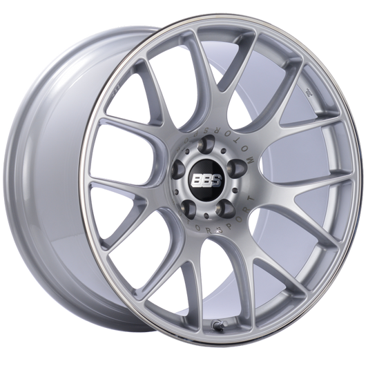 BBS CH-R 20x10.5 5x112 ET25 Brilliant Silver Polished Rim Protector Wheel -82mm PFS/Clip Required - Mammoth Racing -