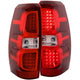 ANZO 2007-2013 Chevrolet Avalanche LED Taillights Red/Clear - Mammoth Racing -