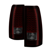 Xtune Chevy Silverado 1500/2500/3500 99-02 LED Tail Lights Red Smoke ALT-ON-CS99-LED-RS - Mammoth Racing -