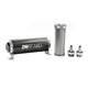 DeatschWerks Stainless Steel 3/8in 5 Micron Universal Inline Fuel Filter Housing Kit (160mm) - Mammoth Racing -