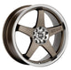 Enkei EV5 17x7 4x100/108 45mm Offset 72.6 Bolt Diameter Matte Bronze w/ Machined Lip Wheel - Mammoth Racing -