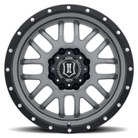Icon Alpha 20x9 8x6.5 19mm Offset 5.75in BS 125.2mm Bore Gun Metal Wheel - Mammoth Racing -