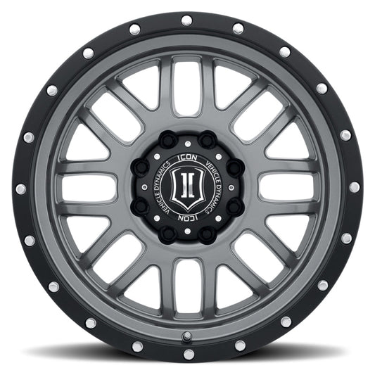 Icon Alpha 20x9 8x6.5 19mm Offset 5.75in BS 125.2mm Bore Gun Metal Wheel