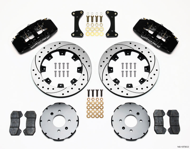 Wilwood Dynapro 6 Front Hat Kit 12.19in Drilled 94-01 Honda/Acura w/262mm Disc - Mammoth Racing -