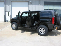 N-Fab Nerf Step 04-10 Hummer H3 SUV 4 Door - Gloss Black - W2W - 3in - Mammoth Racing -