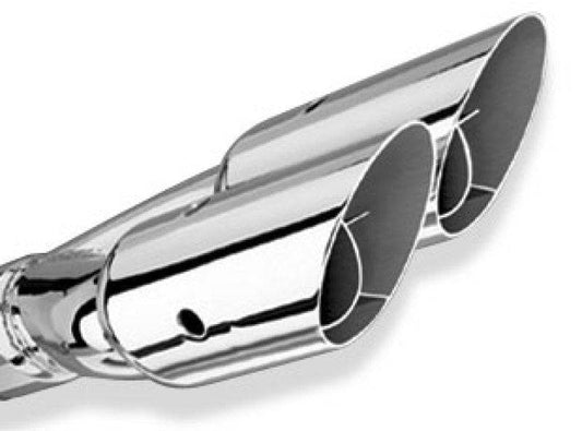 Borla Universal Polished Tip Dual Round Angle-Cut Intercooled (inlet 2 1/2in. Outlet 3in) *NO Return - Mammoth Racing -