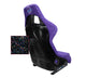 NRG FRP Bucket Seat PRISMA Edition W/ pearlized Back Purple Alcantara - Large - My Store