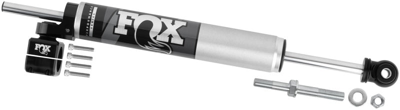 Fox 2007+ Jeep JK 8.2in 2.0 Tie Rod Clamp Steering Stabilizer - Mammoth Racing -