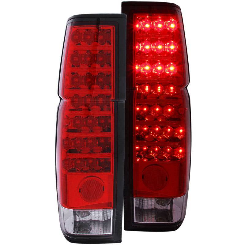 ANZO 1986-1997 Nissan Hardbody LED Taillights Red/Clear - My Store