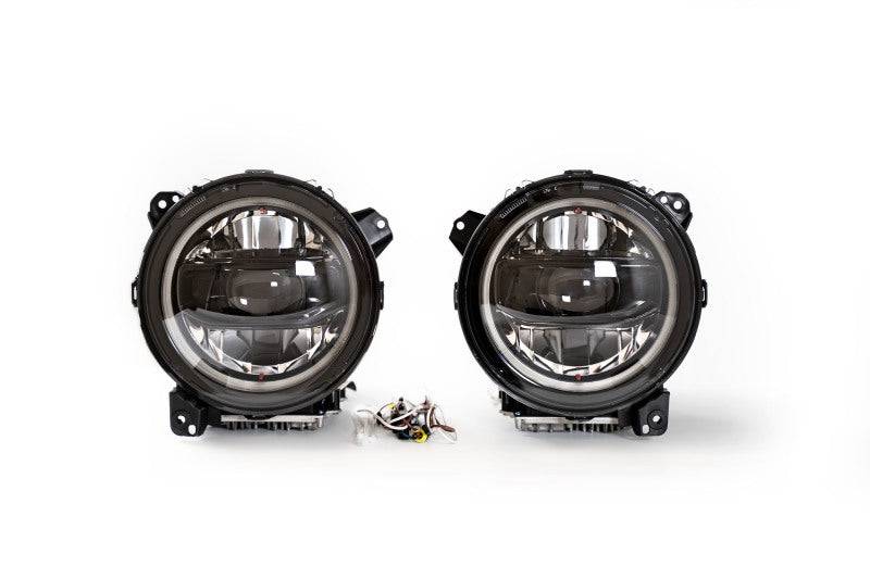 DV8 Offroad 18-22 Jeep Gladiator Wrangler LED Projector Headlights - Mammoth Racing -