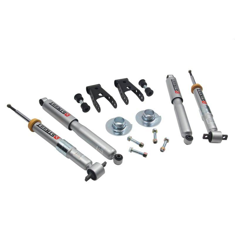 Belltech 15-17 Ford F-150 +1in to -3in Front 2in Rear Lowering Kit - Mammoth Racing -