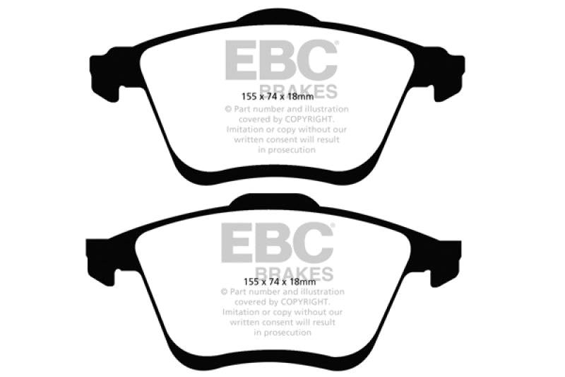 EBC 06-09 Mazda 6 2.3 Turbo (Mazdaspeed) Redstuff Front Brake Pads - My Store