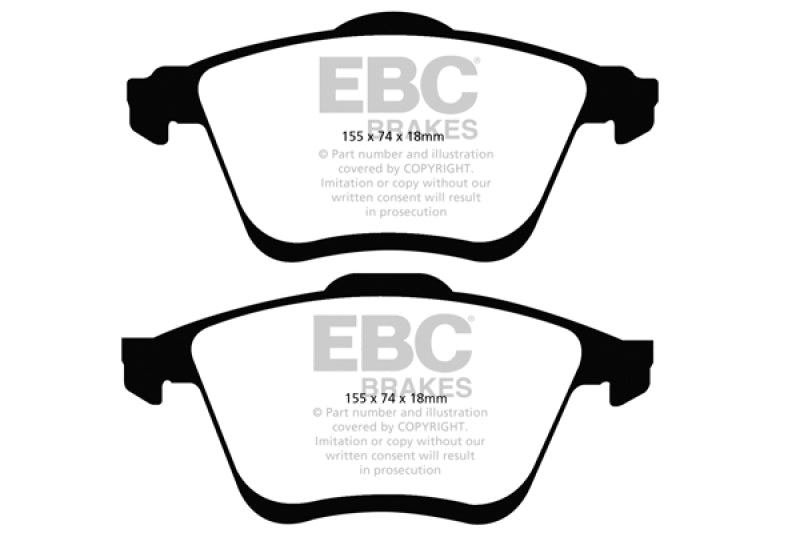 EBC 06-09 Mazda 6 2.3 Turbo (Mazdaspeed) Yellowstuff Front Brake Pads - My Store