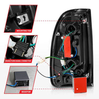 ANZO 00-06 Toyota Tundra (Std. Bed/Reg Cab) LED Taillights w/Light Bar Black Housing Smoke Lens - My Store