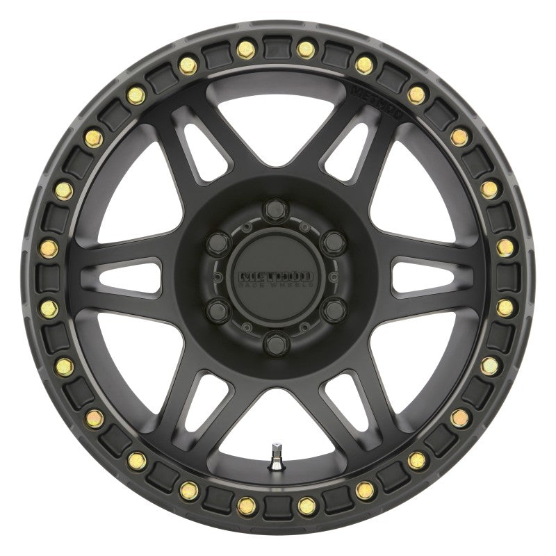 Method Mr106 Beadlock 17x9 -44mm Offset 5x5 71.5mm CB Matte Black w/BH-H24125 Wheel - Mammoth Racing -
