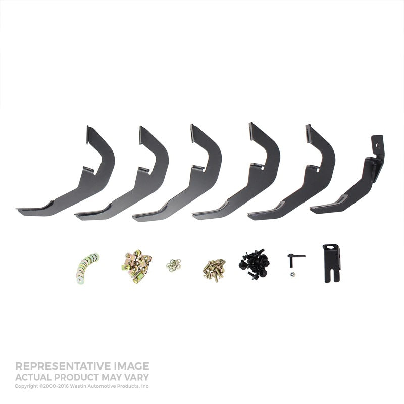 Westin 2007-2018 Chevy Silverado 1500 Crew Cab PRO TRAXX 6 Oval Nerf Step Bars - Black - Mammoth Racing -