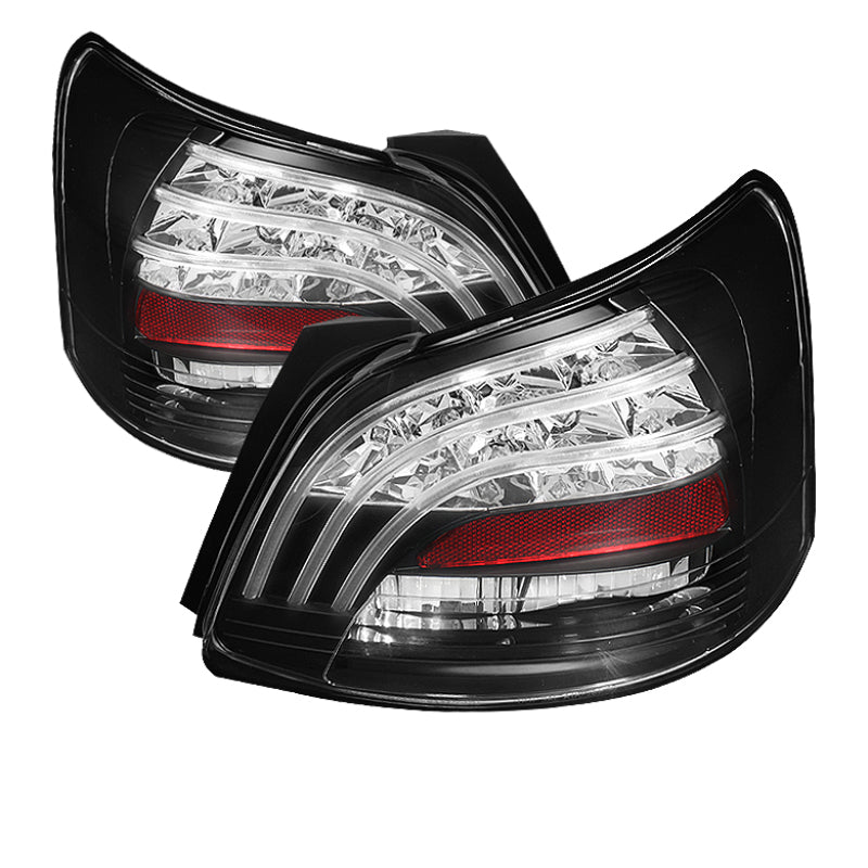 Spyder Toyota Yaris 07-09 4Dr LED Tail Lights Blk ALT-YD-TYA074D-LED-BK - Mammoth Racing -