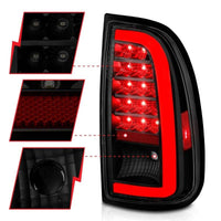 ANZO 00-06 Toyota Tundra (Std. Bed/Reg Cab) LED Taillights w/Light Bar Black Housing Smoke Lens - My Store