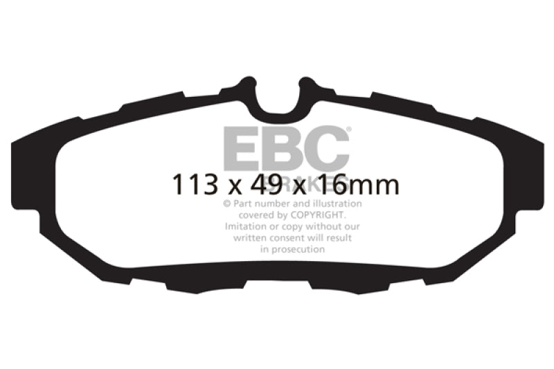 EBC 10-14 Ford Mustang 5.0 Bluestuff Rear Brake Pads - My Store