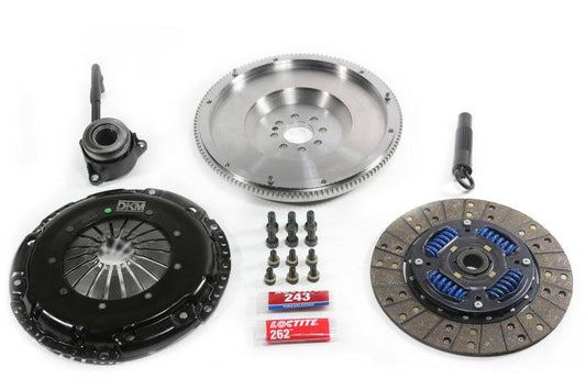 DKM Clutch VW GLI 1.8T 6-Spd Sprung Organic MB Clutch Kit w/Steel Flywheel (440 ft/lbs Torque) - Mammoth Racing -